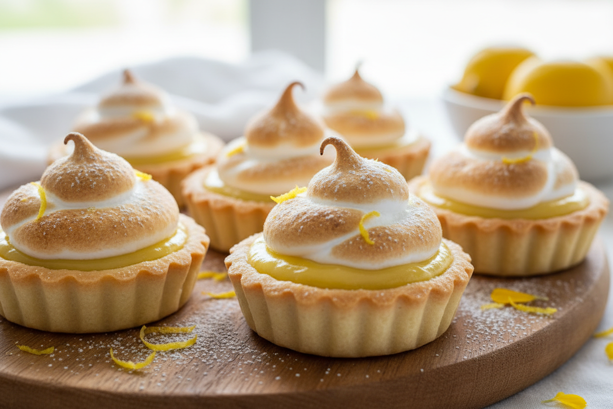 Mini Meringue Lemon Tarts