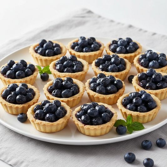 Mini Blueberry Almond French Tart