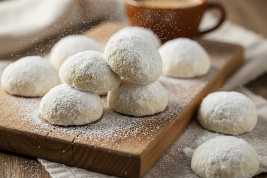 Vegan Mexican Wedding Cookies (Walnut Snowball Cookies) — Box of 12