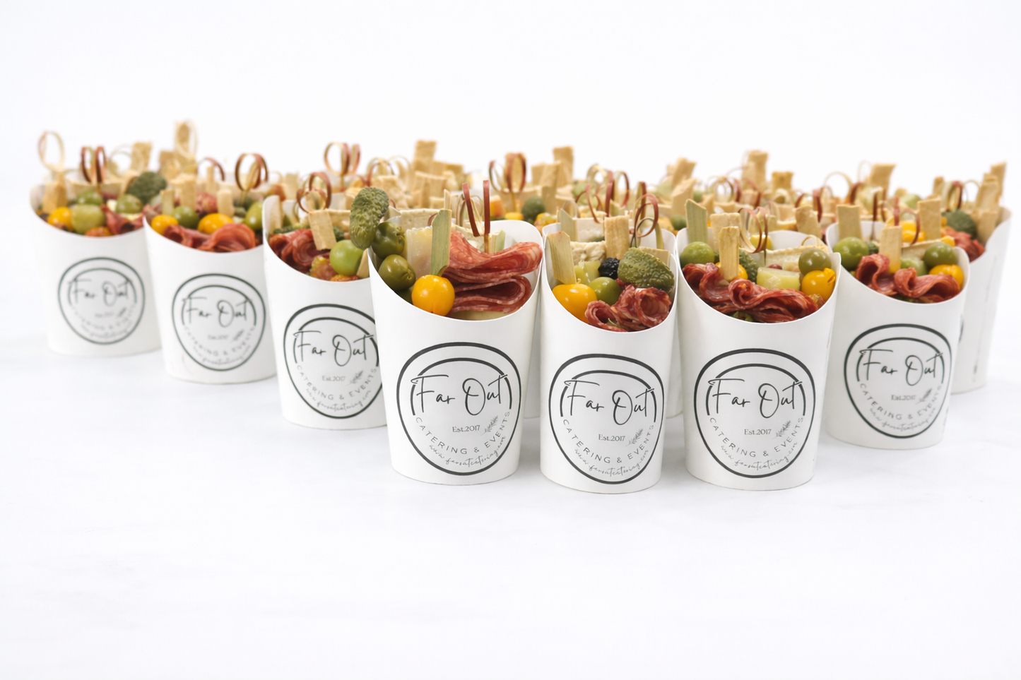 Individual Charcuterie Grazing Cups (Box of 12 cups)