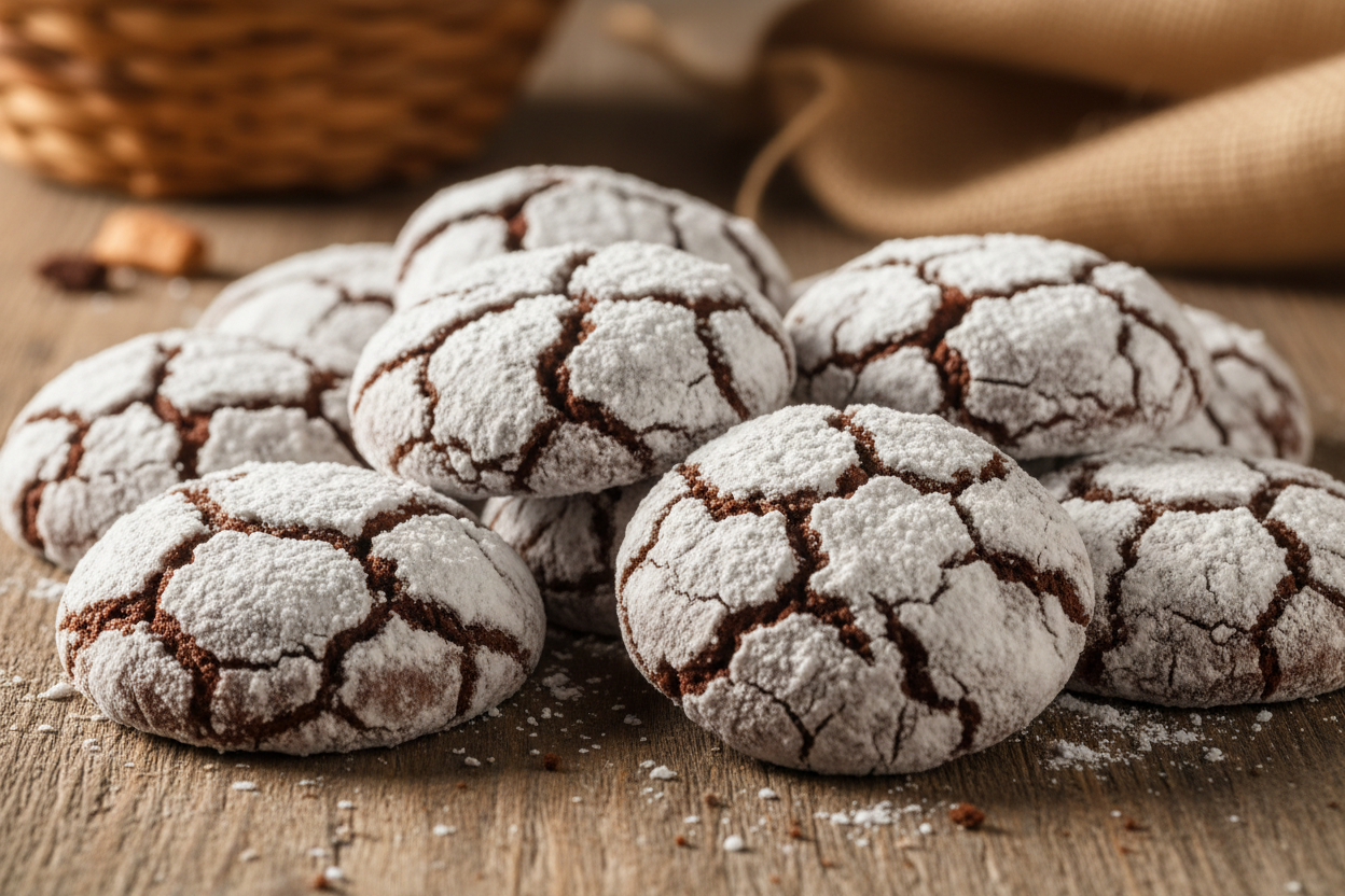 Chocolate Crinkle Cookies