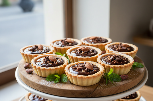 Mini Chocolate Almond French Tarts